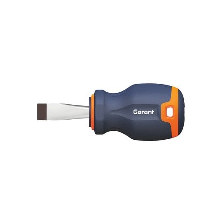 Garant Screwdriver for slot-head- short- with 2-component Haptoprene handle- Blade width b: 6-5mm 664122 6,5